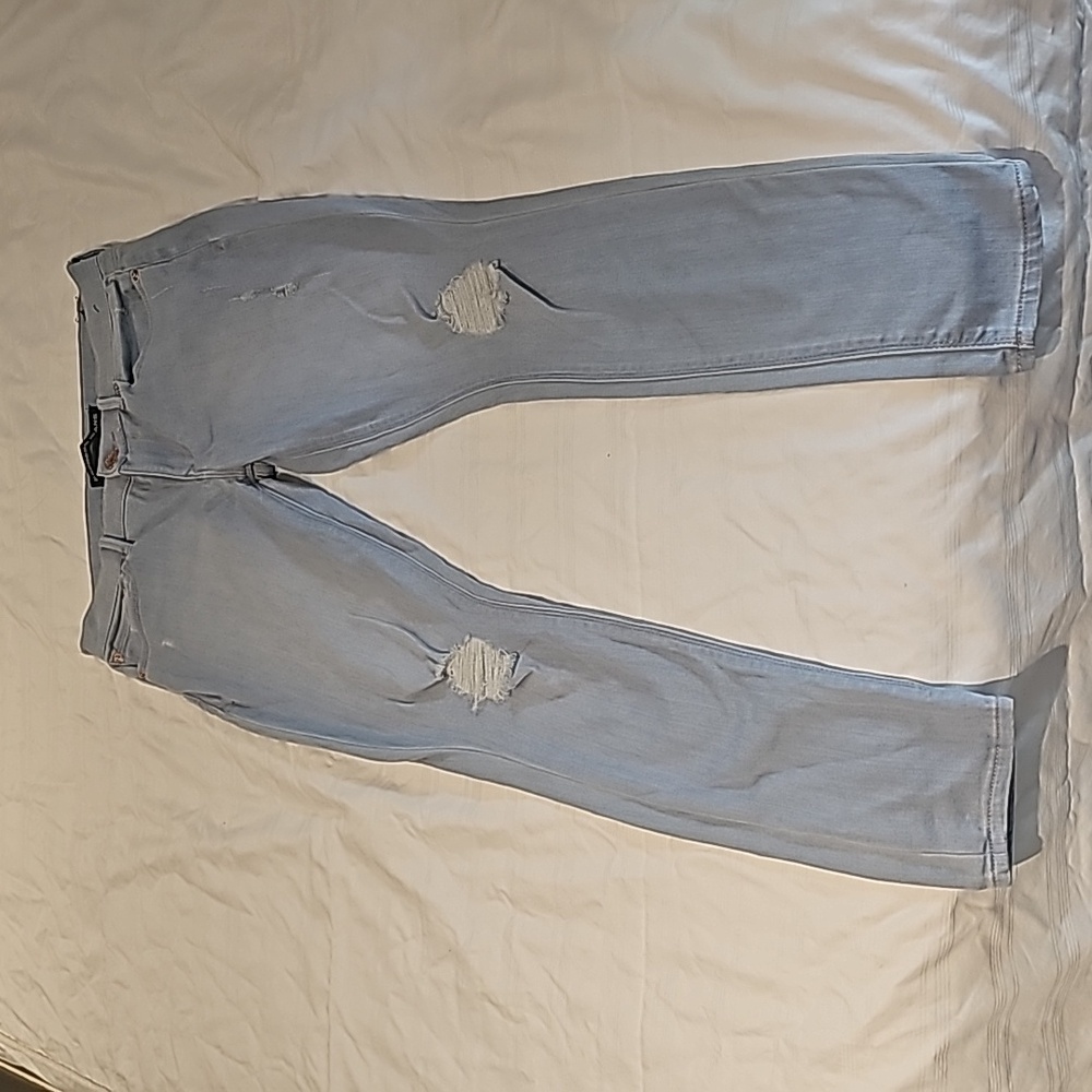 Express light denim jeggings